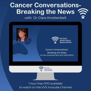 Cancer conversations with clients can be challenging and emotive and sometime it is difficult to know how to deliver the news in both a compassionate but informative way.

In our recent webinar Dr Clare Knottenbelt discussed this important topic and shared her experiences when breaking the news. 

We can't recommend this engaging and thought provoking session enough. Find the link in our bio. 

Please watch, save and share with your colleagues.

www.vvs.vet

#veterinaryoncology #veterinarycancer #veterinarycommunication #vetskills #vetcpd #vetmed #oncology #veterinarycpd #vetsupport #veterinarycpd #virtualvet #virtualreferral #veterinaryspecialist #virtualspecialist #veterinaryreferral #vetchemo #veterinarychemotherapy #vetwebinar #veterinarywebinar