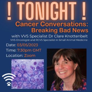 !Oncology Webinar- This Evening!

Tonight at 7.30pm join Dr Clare Knottenbelt, VVS Oncology Specialist as she guides you through the difficult 'Cancer Conversation'. 

Register for the free webinar through the link in our bio. 

We hope to see you there 😀 

www.vvs.vet 

#veterinarywebinar #vetcpd #veterinarycpd #vetwebinar #virtualreferral #vvs #virtualvet #virtualspecialist #veterinaryoncology #smallanimalmedicine #veterinarymedicine #oncology #vetonco #vetsupport #veterinaryreferral #veterinaryspecialist