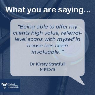 We just had to share this wonderful testimonial! 

" Being able to offer my clients high value, referral-level scans with myself in house has been invaluable. The VVS specialists are friendly, approachable and knowledgeable; they provide comprehensive advice to help with stabilisation, diagnostics and treatment plans. During my first cardiac scan with VVS, the specialist cardiologist, Nuala, was calm, encouraging and clear with her instructions; I felt truly supported throughout. I left the scan with a real sense of achievement: I was able to obtain a diagnosis that previously would have been outside my level of expertise. The VVS team have not only helped my patients but they have also helped to build my clinical experience and confidence." - Dr Kirsty Stratfull MRCVS 

www.vvs.vet 

#virtualvet #virtualreferral #veterinaryreferral #virtualspecialist #veterinaryspecialist #veterinaryreferral #vvs #testimonial #vetcardio #vetsupport #veterinarysupport #vetcpd #veterinarycpd #veterinarylearning